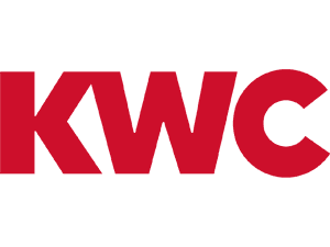 KWC logo representing premium kitchen and washroom systems