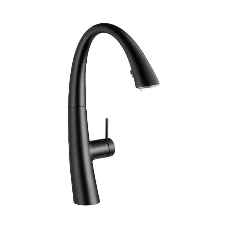 KWC ZOE Pull Out W/Out Light Matte Black | 10.201.102.176