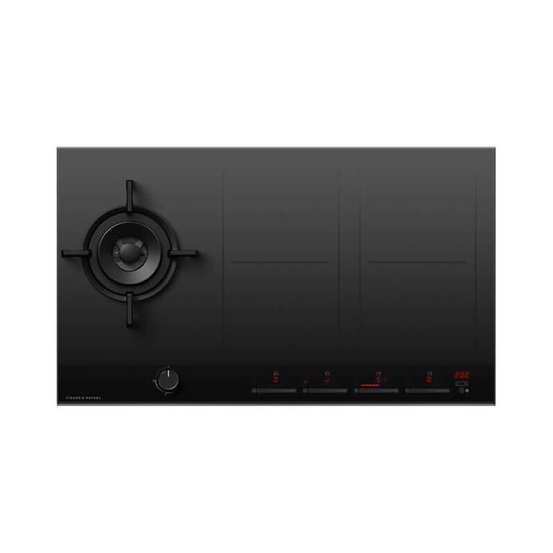 Fisher & Paykel 90cm Series 9 1 Burner + 4 Zone Hybrid Cooktop 2 SmartZones LPG | CGI905DLPTB4