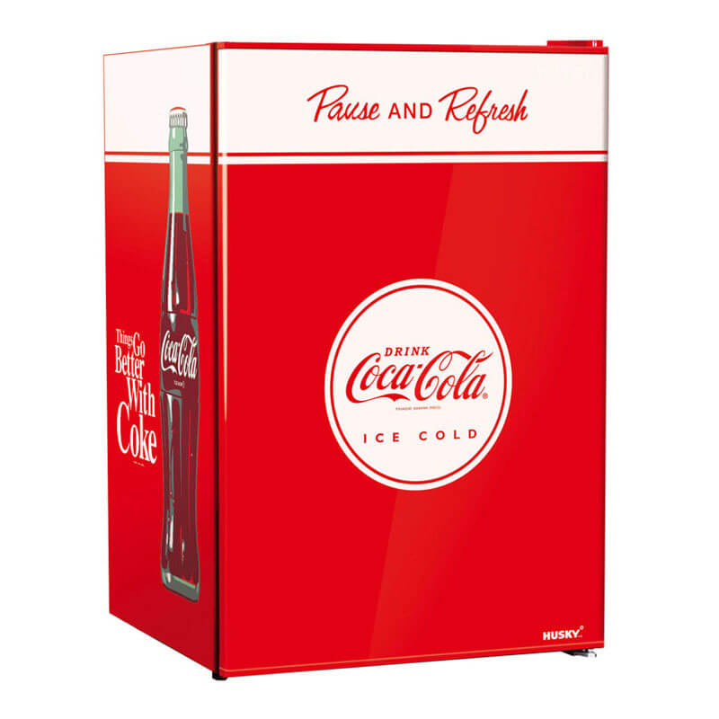 Husky Solid Door Coca Coca Cola Fridge 130L | CKK130-167-AU-HU.1