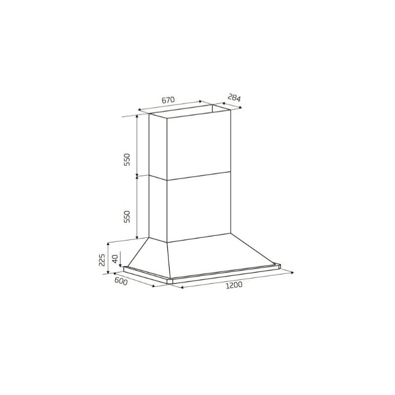 Schweigen 120cm Alfresco/BBQ Rangehood | CL6272 - Image 2