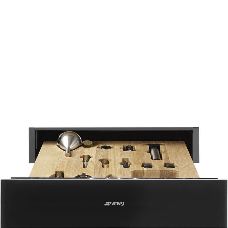 Smeg Appliances Linea 15cm Sommelier Drawer Black | CPS115B3