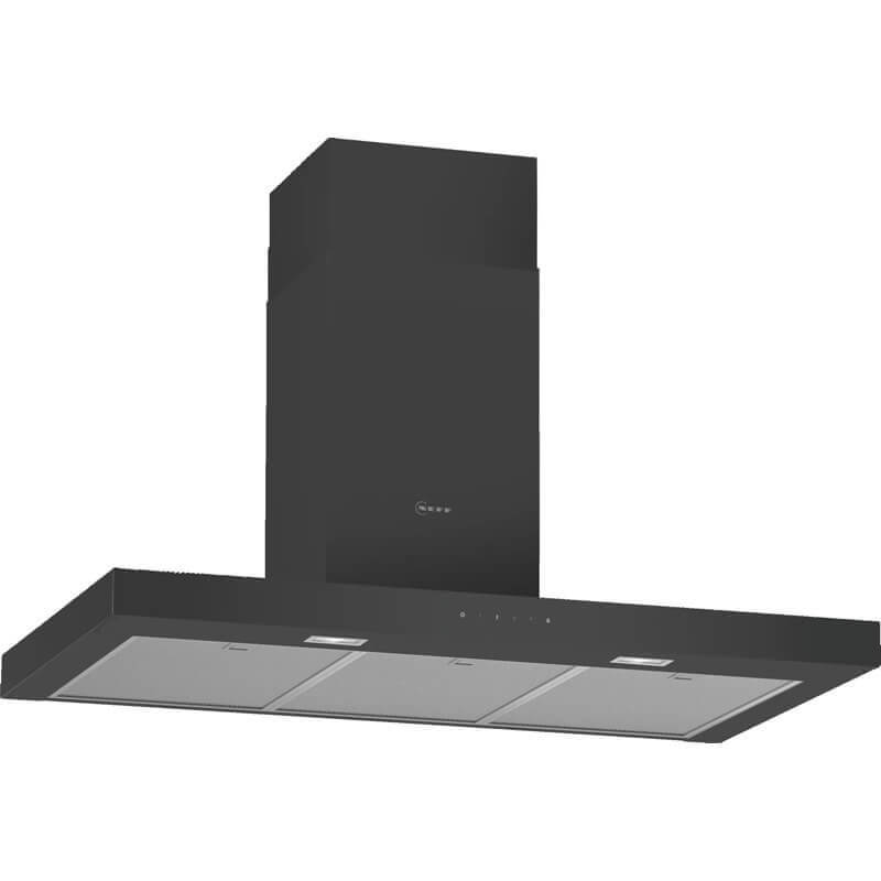 Neff N 50 Wall-mounted canopy rangehood 90cm Black | D94BHM1S5