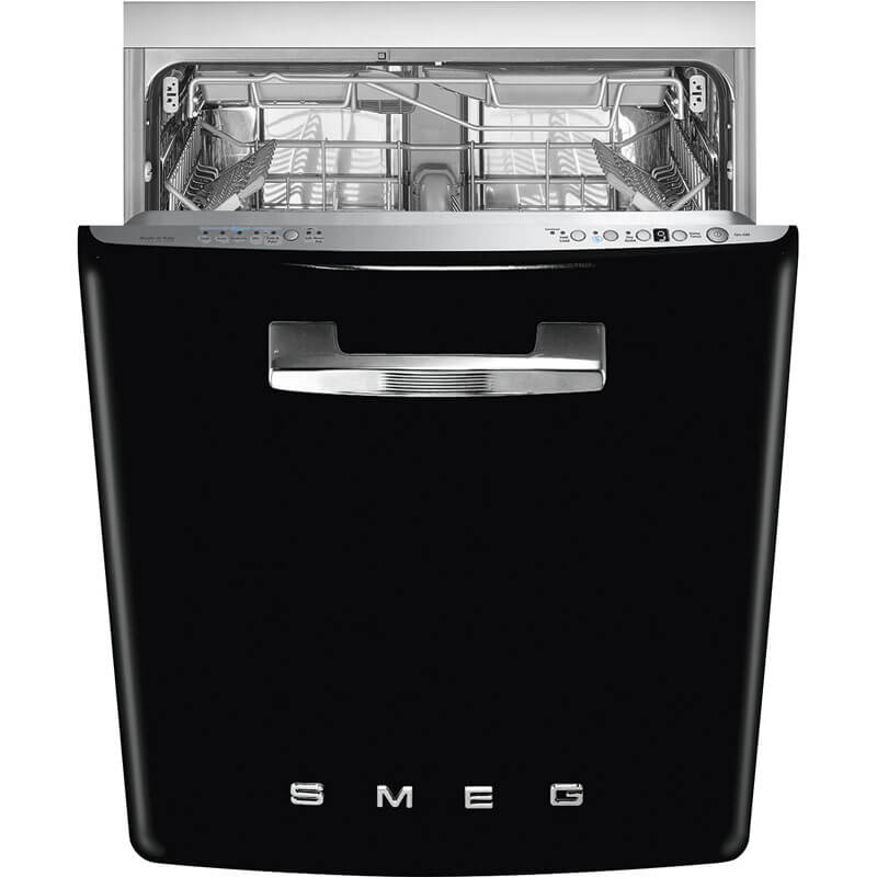 Smeg Appliances Fab Retro Built In Dishwasher Black | DWIFABNE2