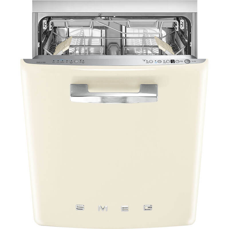 Smeg Appliances Fab Retro Built In Dishwasher Cream | DWIFABP2 - Image 3