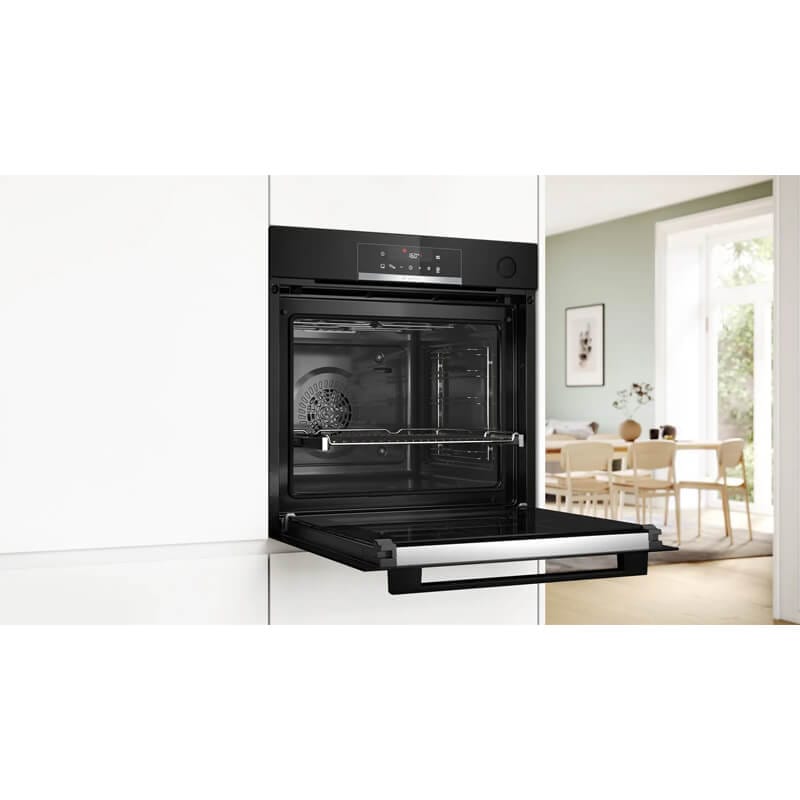 Bosch Series 6 Black Multifunction Oven with AddedSteam (bottle) | HRG572EB3A - Image 2
