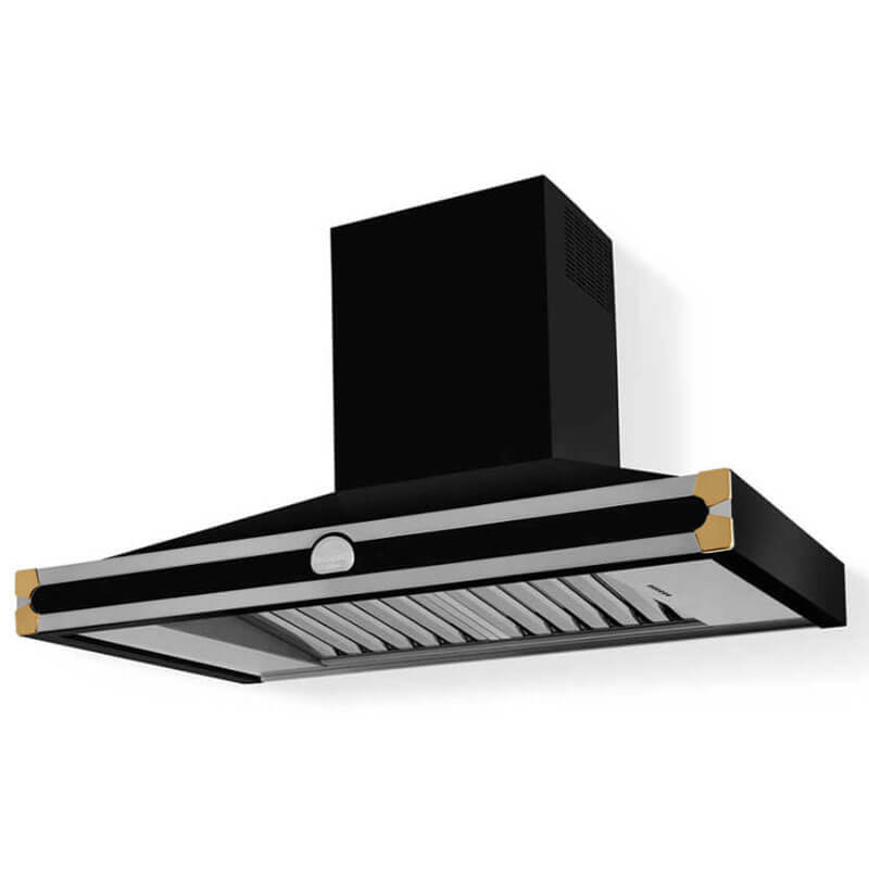 La Cornue CornuFe110 Shiny Black Rangehood | HS1M