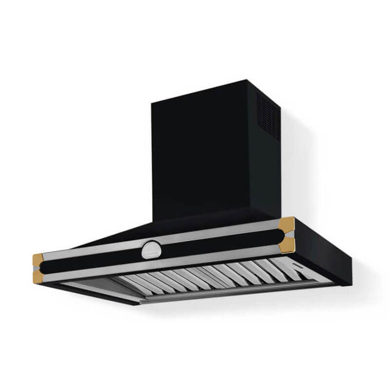 La Cornue Albertine90 Shiny Black Rangehood | HS9M