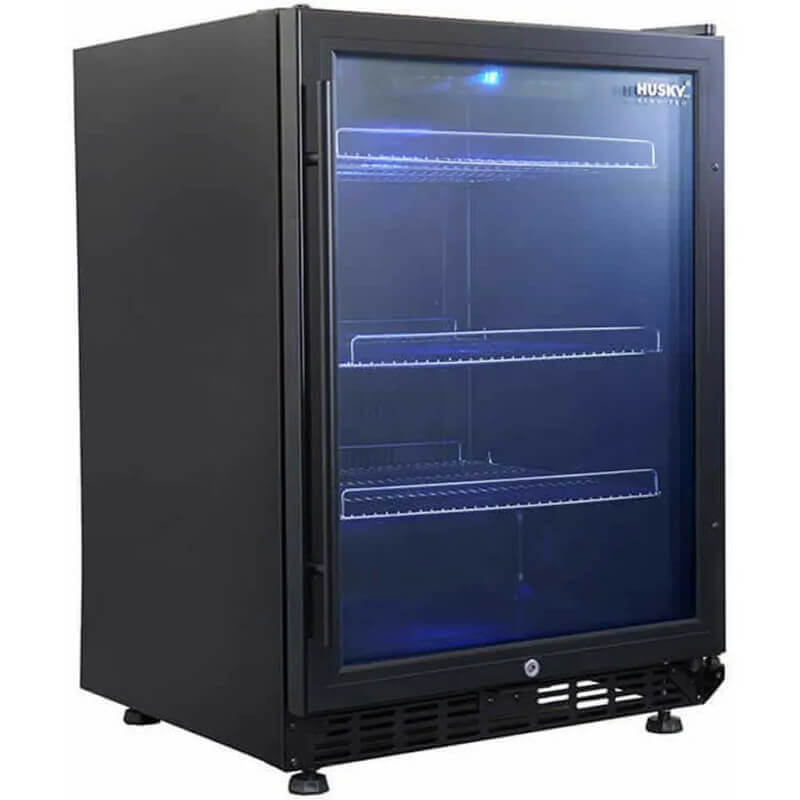 Husky Vino Pro Freestanding Matt Black Wine Cooler | HUSDC54BKZY