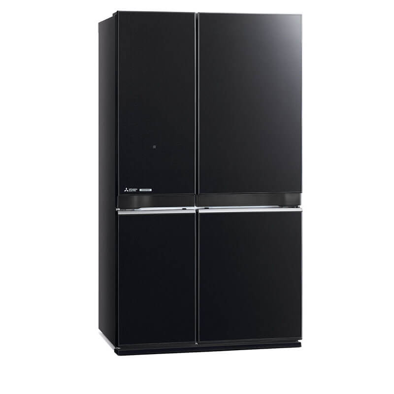 Mitsubishi French Door 580L Glacier Black Glass | MR-LA580ER-GBK-A