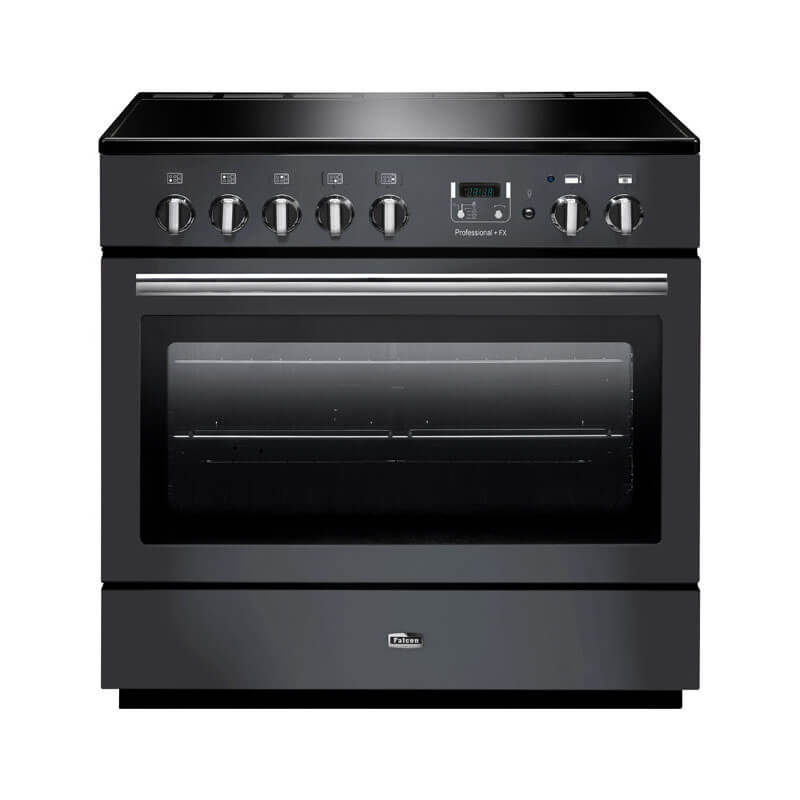 Falcon Professional Fx 90cm Slate & Chrome Induction Range Cooker | PROP90FXEISL-CH