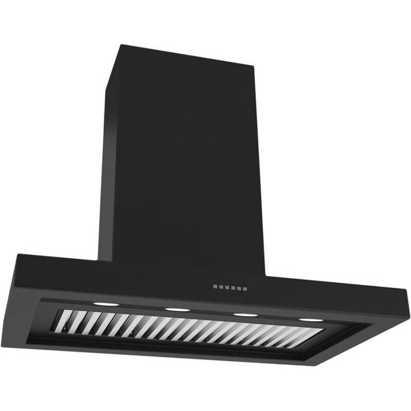 Sirius Valentina 1200mm CANOPY RANGEHOOD - BLACK FINISH | SL80 BBQ 1200B