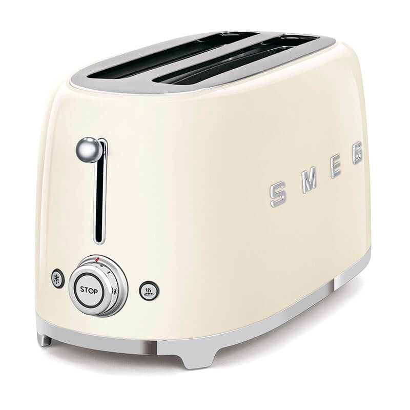 Smeg Appliances Toaster - Long Slot Cream | TSF02CRAU