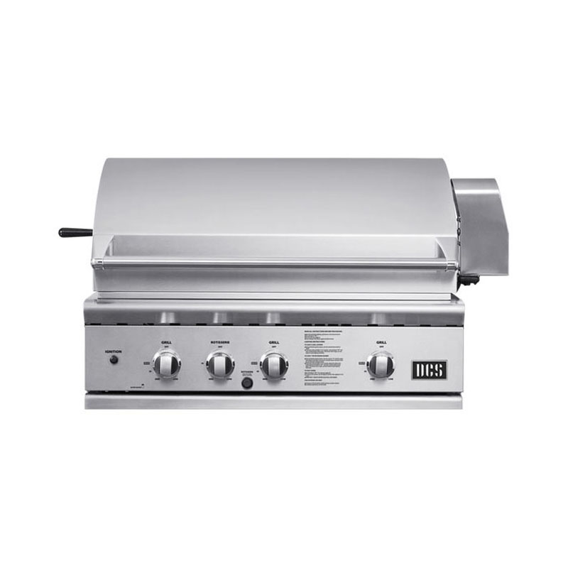 Fisher & Paykel Series 7 DCS Grill 36 Inch Rotisserie LPG Gas | BGB36-BQAR-L