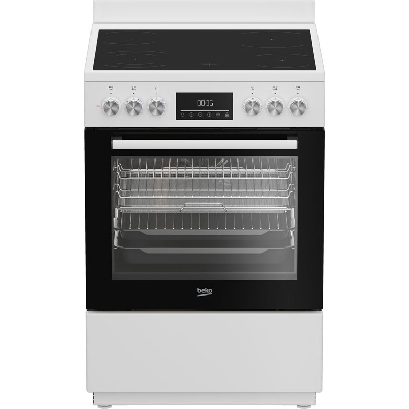 Beko 60cm White Aeroperfect Cooker with Ceramic Cooktop | BFCB60VMW - Image 3